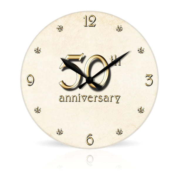 50th anniversary clock gift