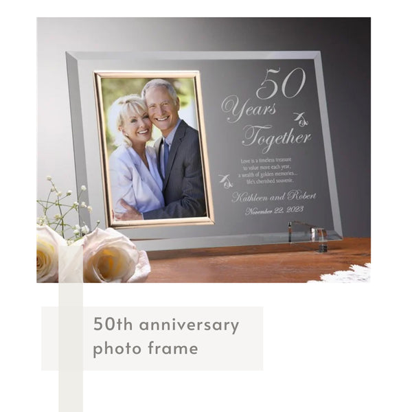 50th anniversary photo frame
