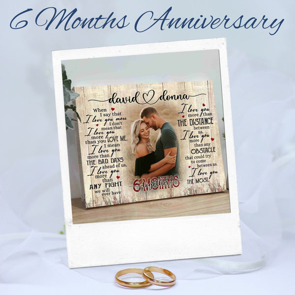 Custom 1 Year Anniversary Gift for Boyfriend, One Year Anniversary Gifts  for Husband, 1 Year Anniversary Gift for Girlfriend, for Couples 