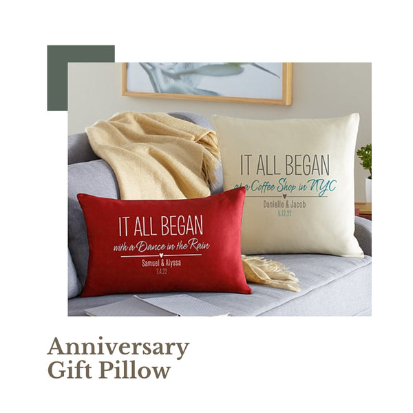 anniversary gift pillow