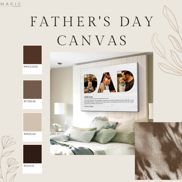 personalized dad canvas, canvas for dad