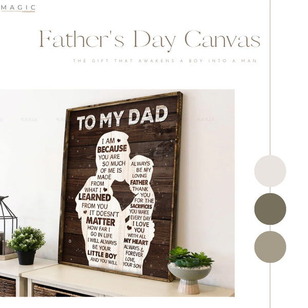 to my dad canvas daddy canvas