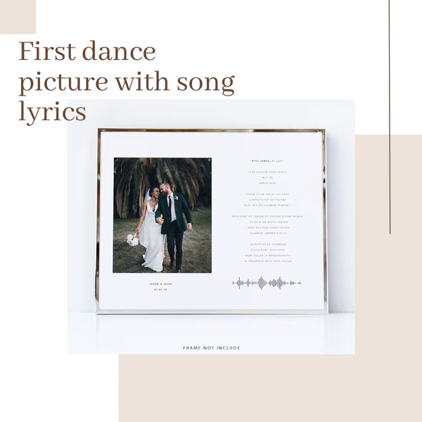 first dance picture with song lyrics