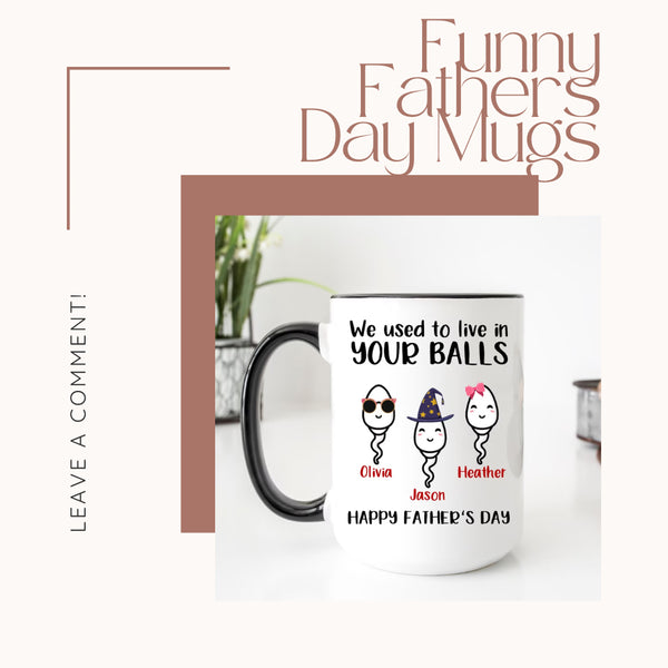 Funny coffee mugs for guys  Father's day Gift – The Artsy Spot