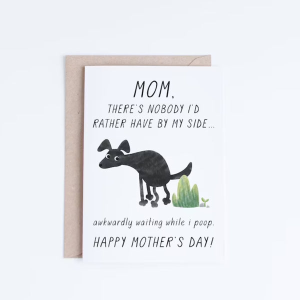 Funny Mother'S Day Card from Dog, Humorous Mothers Day Gift for Dog Mom