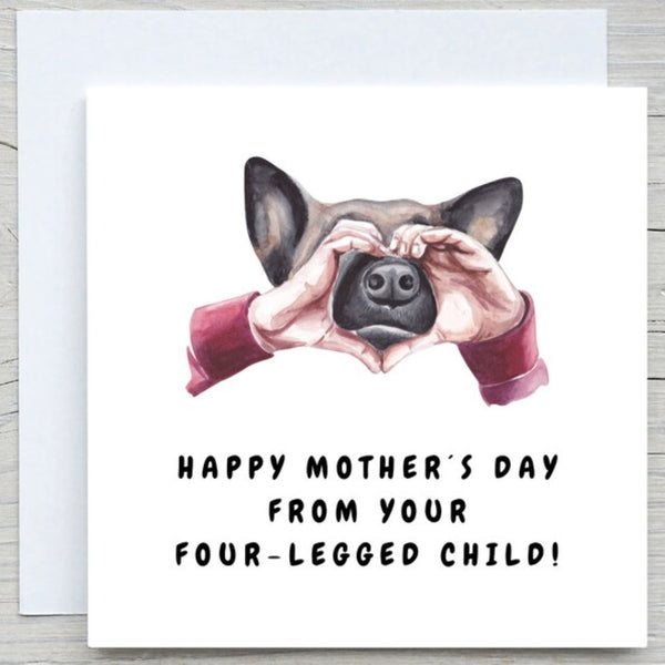 Leinessy Happy Mother's Day Card from the Dog, Lovely Mothers Day gift for  Dog Mom, Can't Wait to See You Again