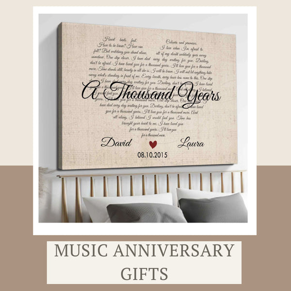 musical anniversary gifts