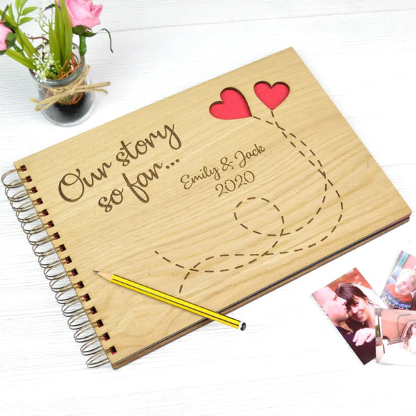 One Year of Loving You Scrapbook Album, First Year Anniversary Gifts for  Boyfriend, 1 Year Paper Wedding Anniversary Present for Husband 