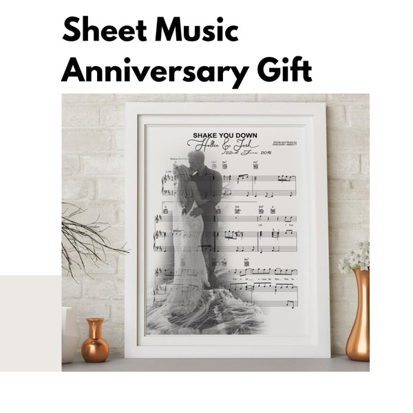 sheet music anniversary gift