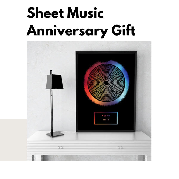 sheet music anniversary gift