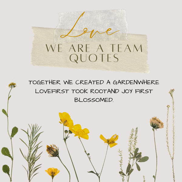 we are a team couple quotes