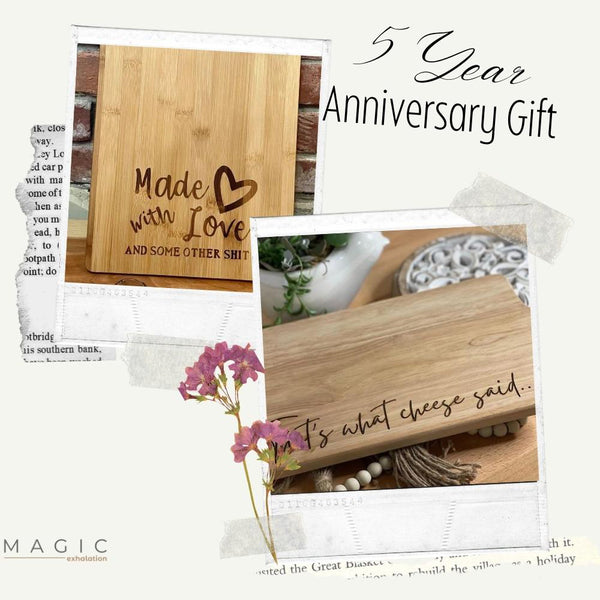 wood anniversary gifts for him