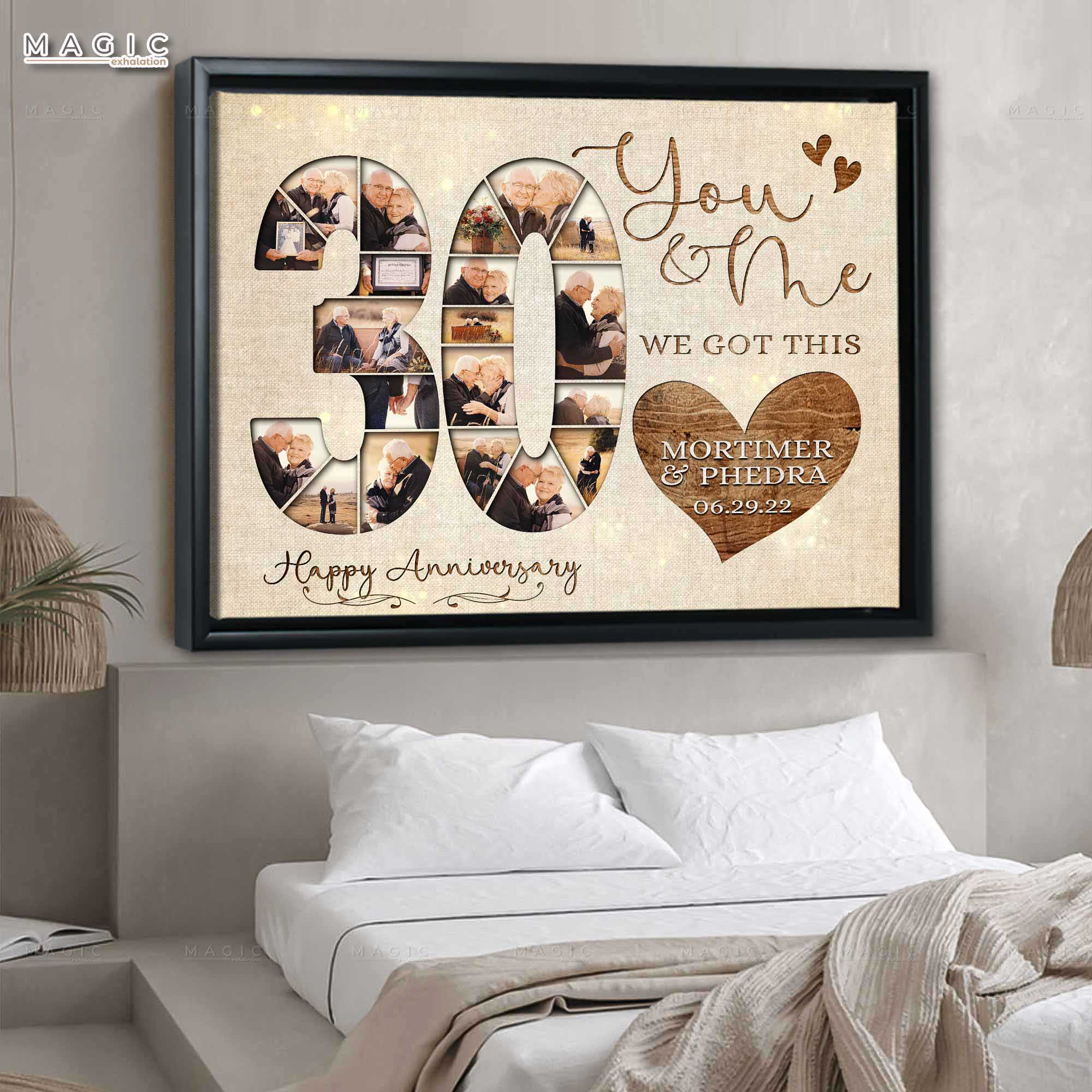 30-year-wedding-anniversary-gifts-custom-photos-on-canvas-decor