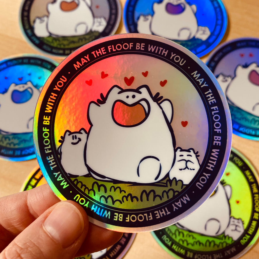 Cup of Kindness Holographic Sticker – BeKyoot