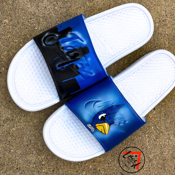 custom nike flip flops