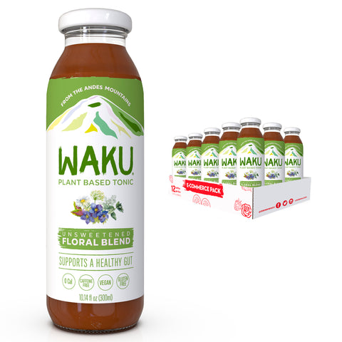 Unsweetened Floral Blend - Pack of 12 bottles - Waku Inc