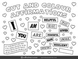 Cut and Colour Affirmations