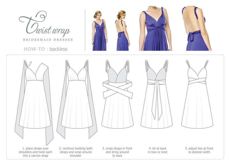 INSPIRATION-Twist Wrap Dress Style Instructions – NZ Bridal