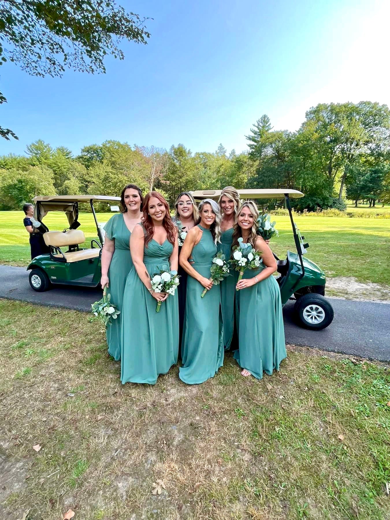 Green bridesmaid dresses are popular for weddings in 2023-Eucalyptus Bridesmaid Dresses