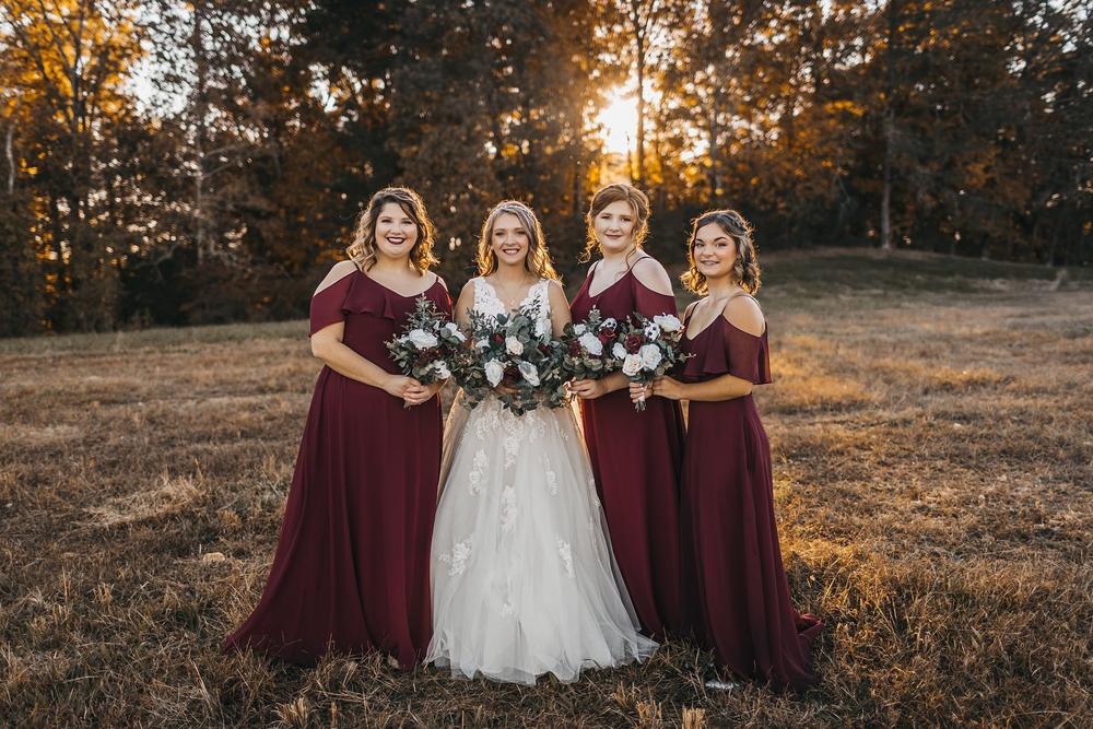 Burgundy Bridesmaid Dress