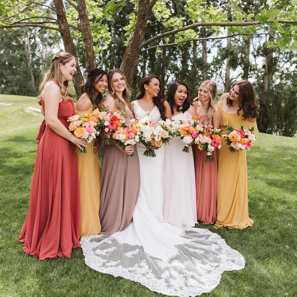 Dismatched Convertible Bridesmaid Dresses