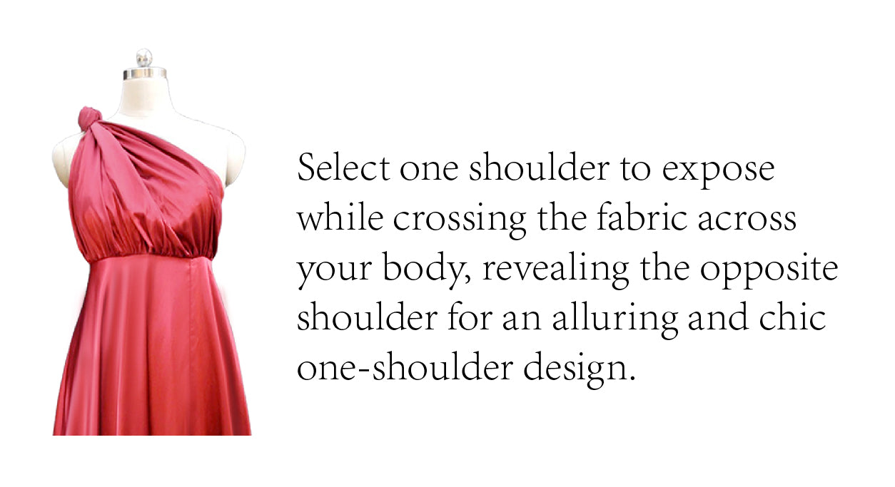 NZ Bridal Knoting One Shoulder Satin Infinity Dress