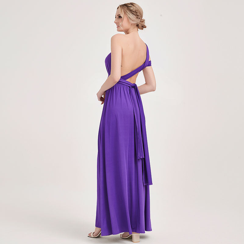 Convertible Elegant Purple Evening Dress Bridesmaid Dress (07154706) -  eDressit  Infinity dress bridesmaid, Blue bridesmaid dresses, Wedding  bridesmaids dresses blue