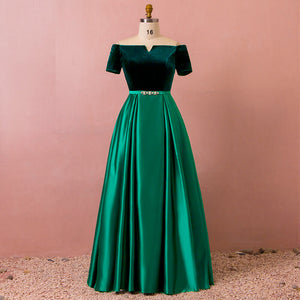 emerald formal evening gowns