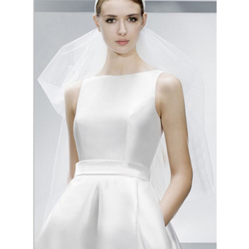 Satin Noble Bridal Dress for Wedding with Pocket – NZ Bridal