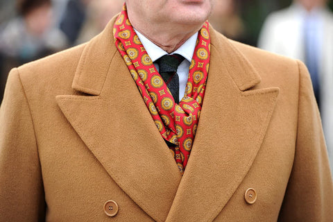 men Scarf with suit