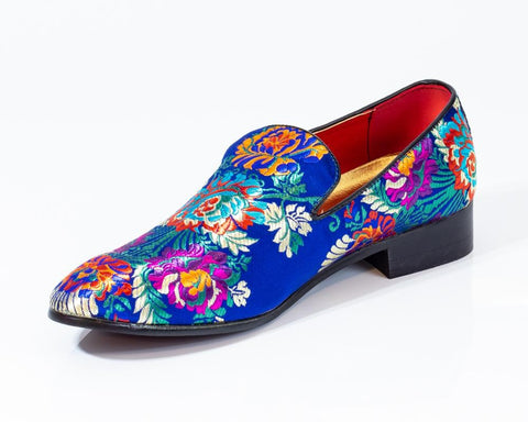Floral Pattern Loafers