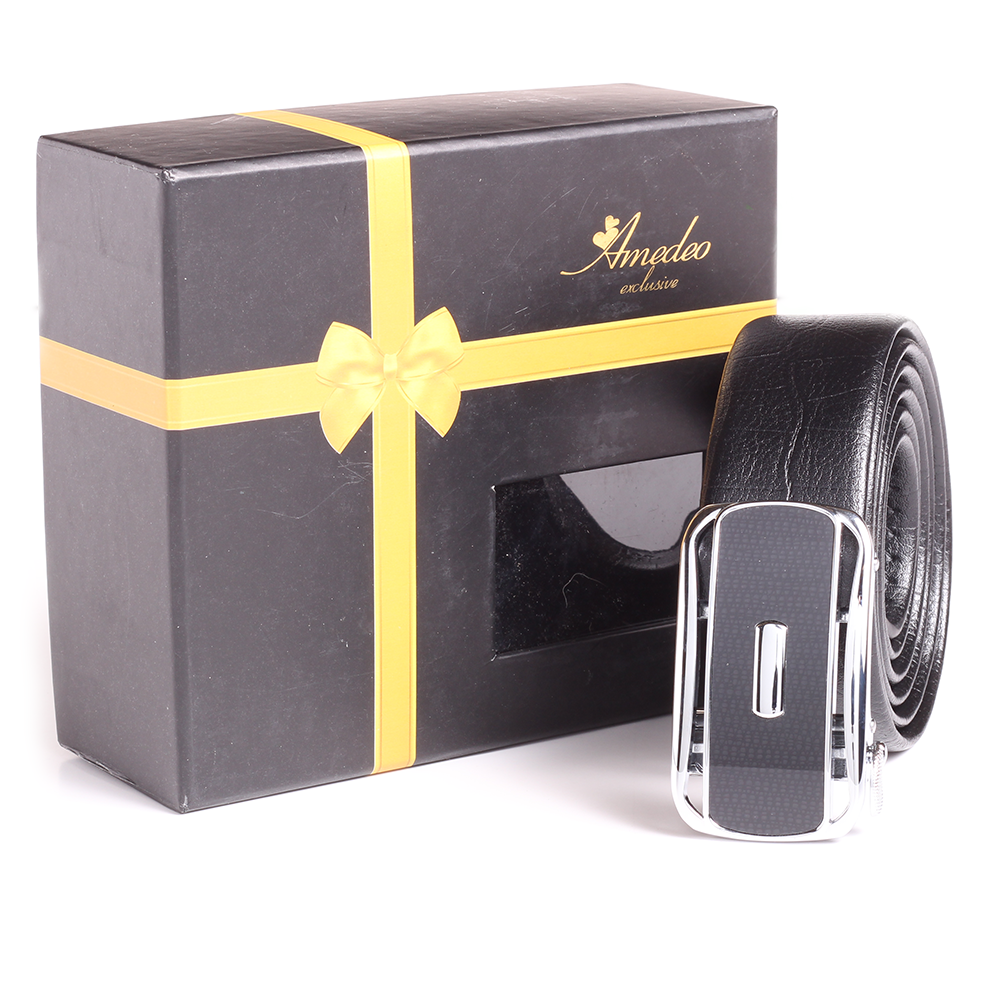 Men's Smart Ratchet No Holes Automatic Buckle Belt in Black Belt - Two –  Amedeo Exclusive