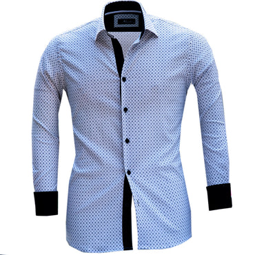 a white polo style shirt