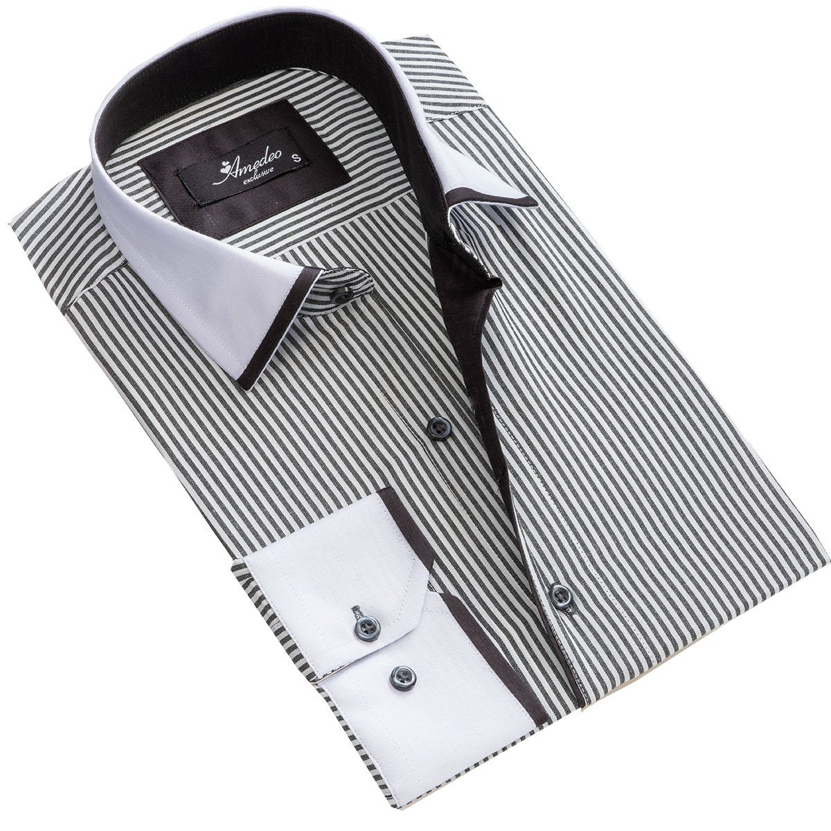 white designer dress shirt