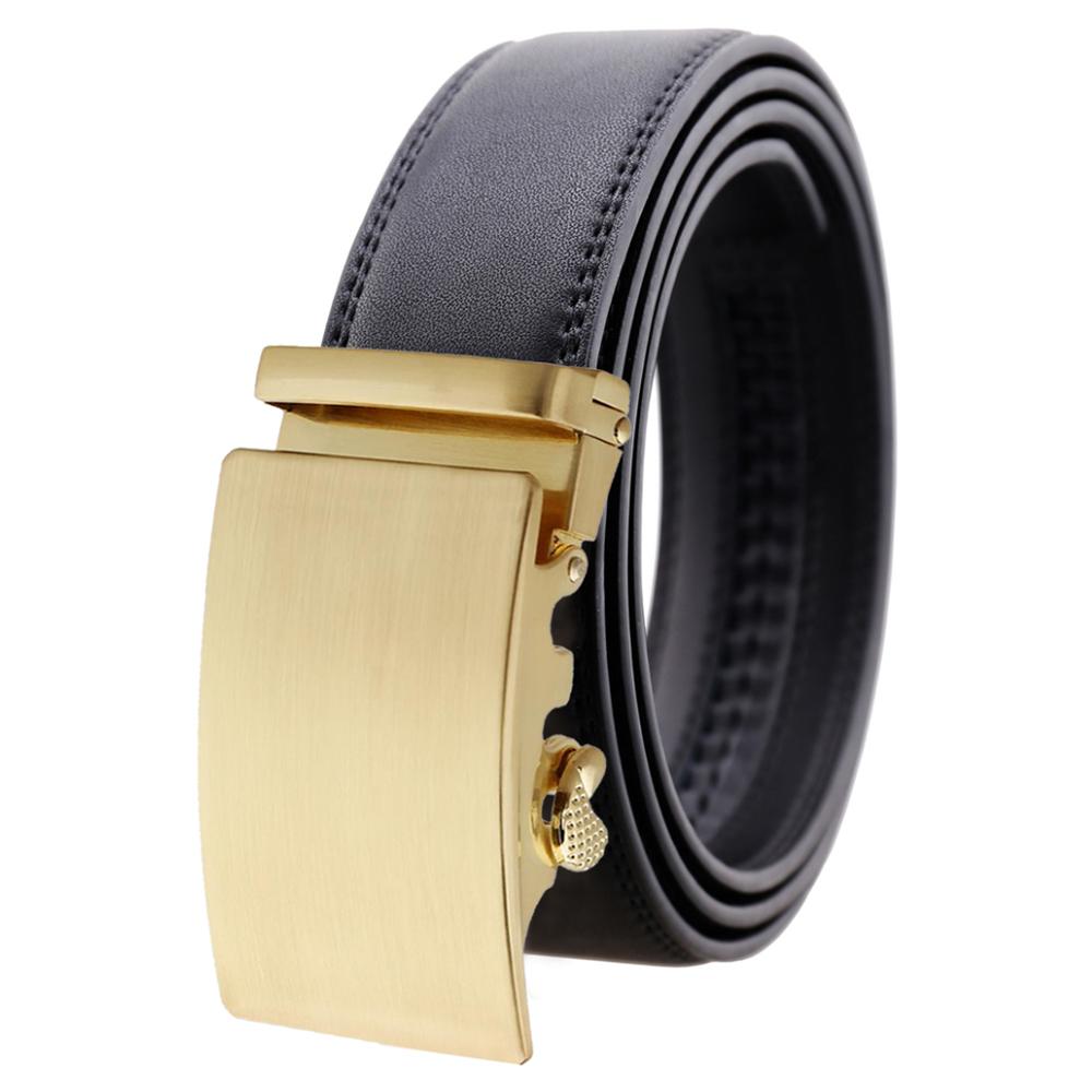 Men's Stainless Steel Black Belt With 