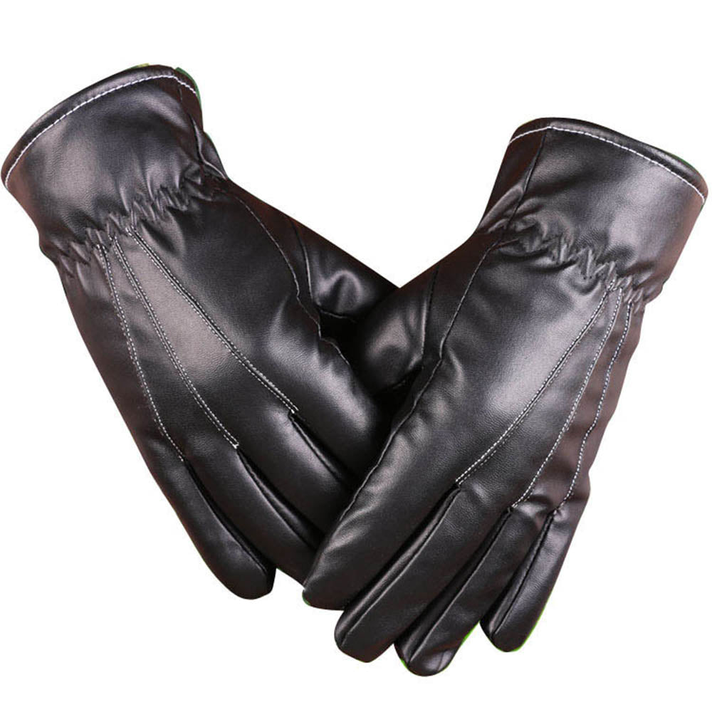 leather texting gloves