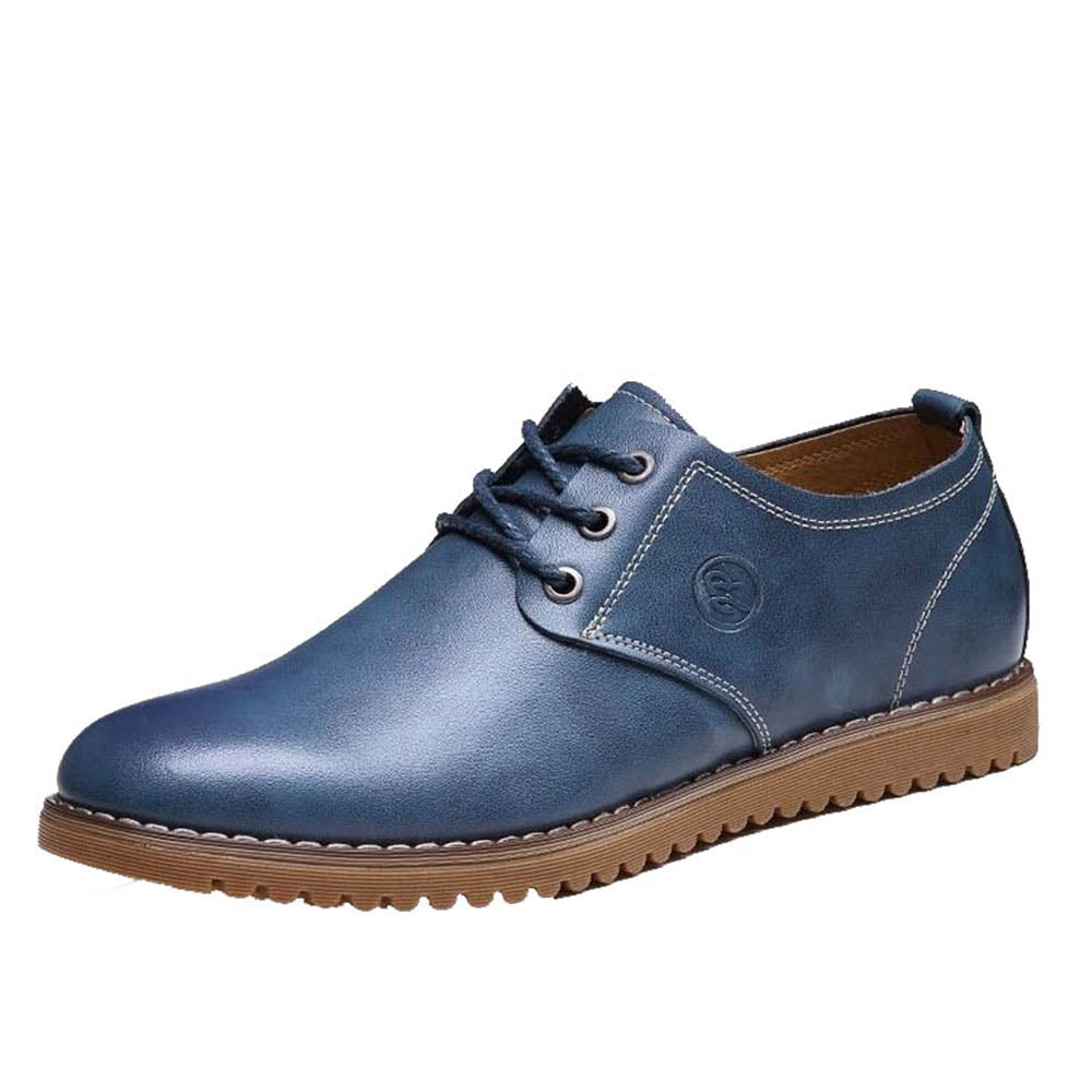 Non Skid Out Mens Blue Premium Leather 
