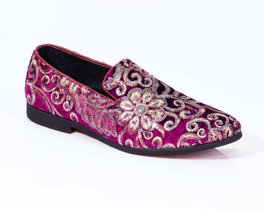Premium Pink Multicolor Floral Loafers for men designer slip on – Amedeo  Exclusive