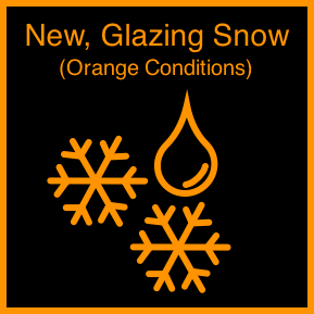 Orange Conditions - New, Glazing Snow (+5C/-5C)