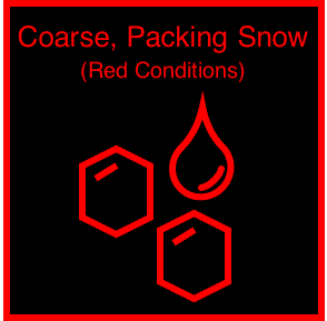 Red Conditions - Coarse, Packing Snow (+5C/-5C)