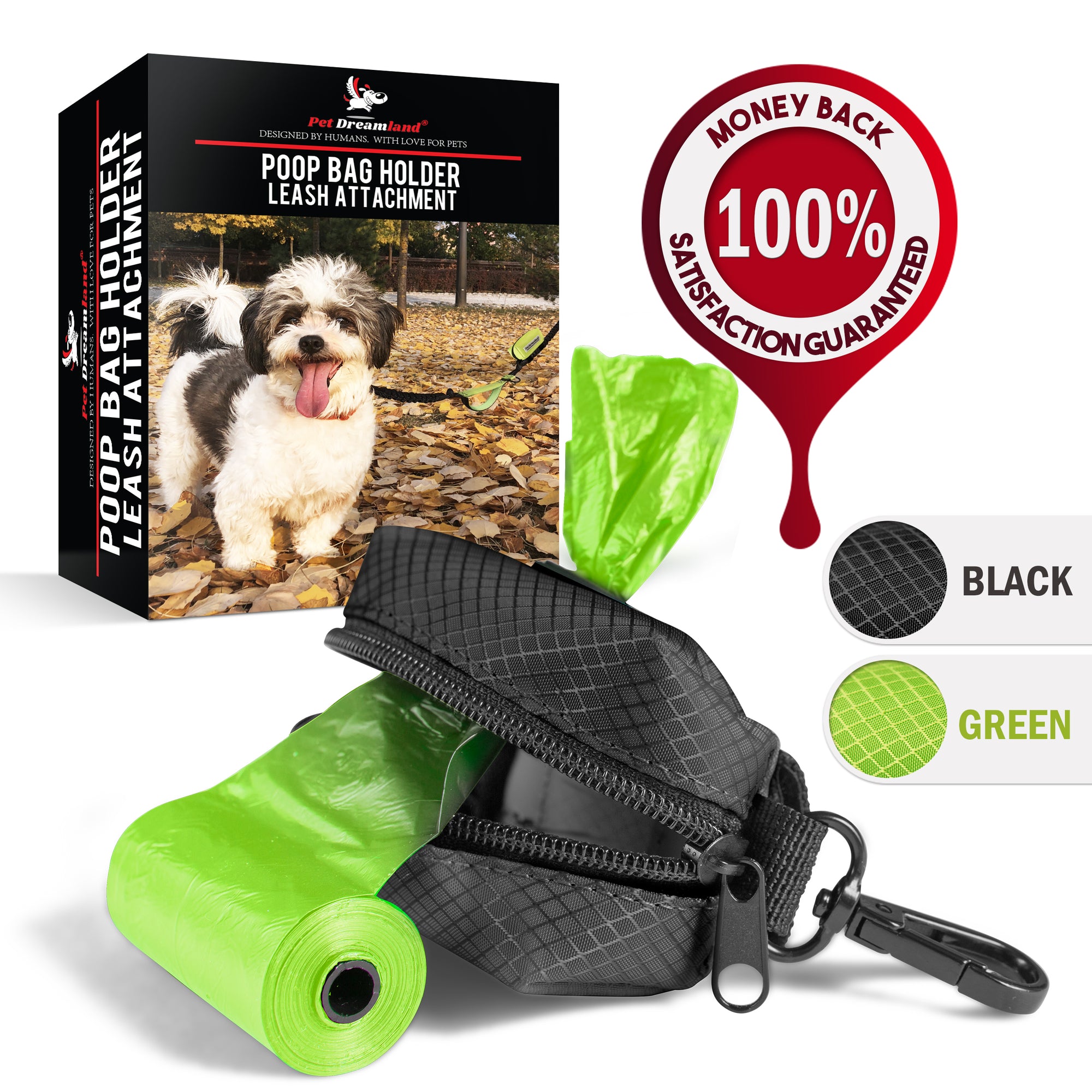 Wag & Wander Reusable Smell Proof Waste Bag - Dog Poop Bag Holder for Dog Walkers + Hiking with Dogs & Camping. Odor Proof Wag Bag, Diaper We