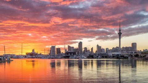 Aukland at sunset