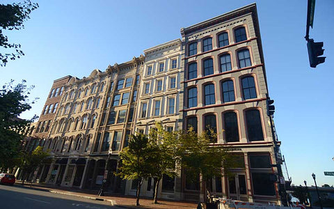 Main Street cast iron buildings