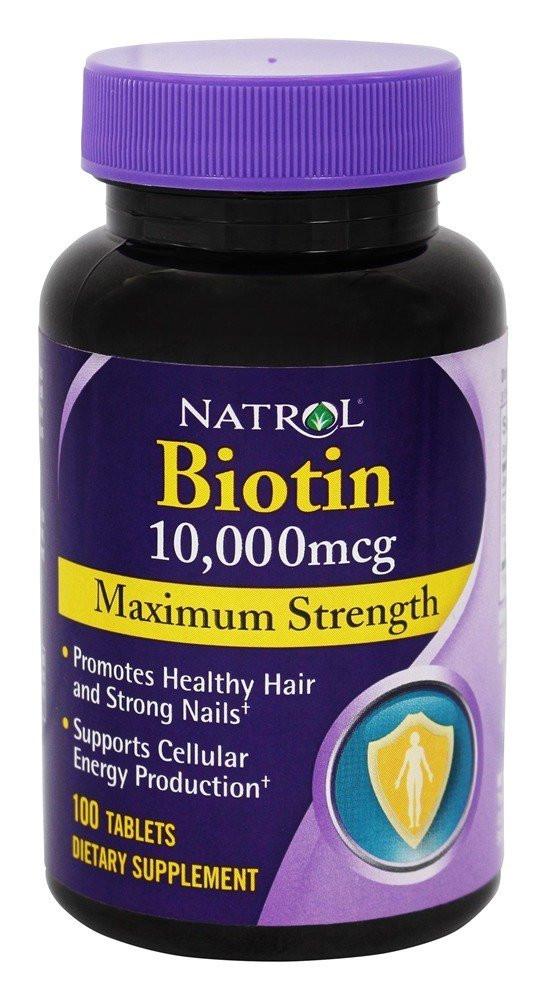Natures Bounty Biotin 10000 mcg Vitamin Supplement 120 Softgels Capsule