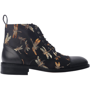 Black “The Dance Of The Dragonfly” Cap Toe Boot - The Lu Boot Series –  Somiar