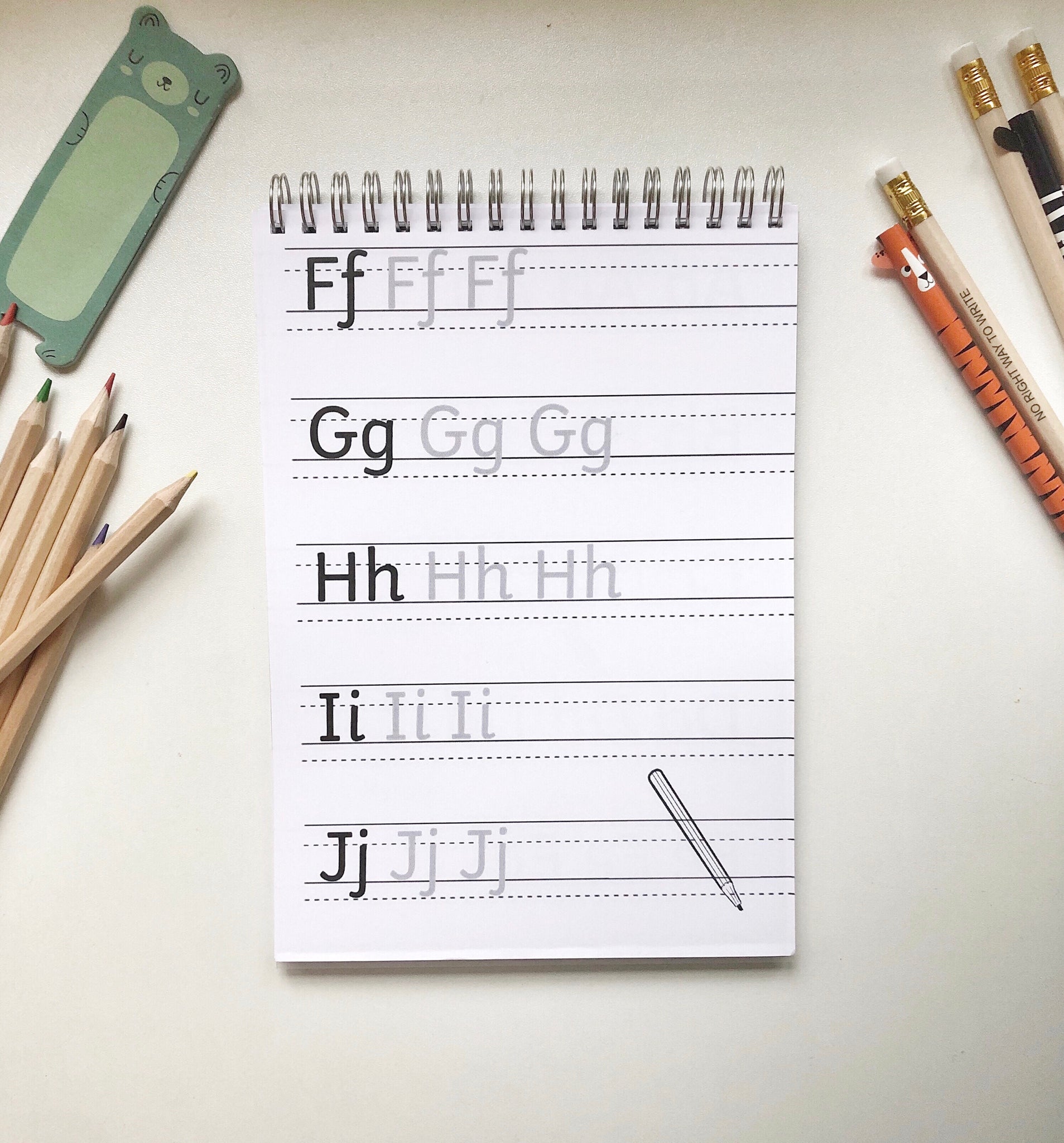 Children's Handwriting Practice Notebook (Pencil Cover