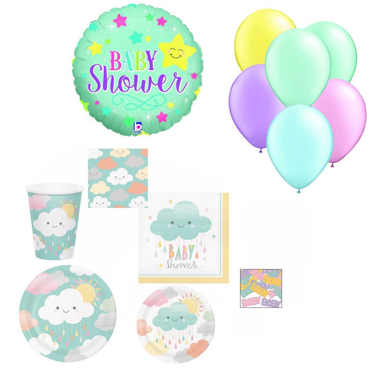 cheap baby shower plates and napkins