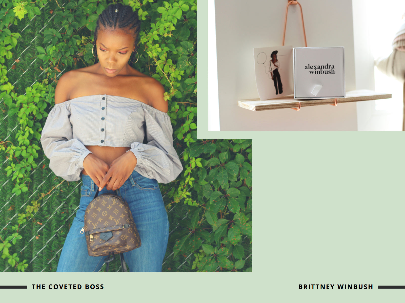 Coveted Style Brittney Winbush in Etophe Studios puff sleeve crop top 
