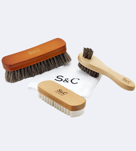 YoungJoy 3 Pieces Dual Sided Sneaker Shoe Cleaner Brush Set Shoes
