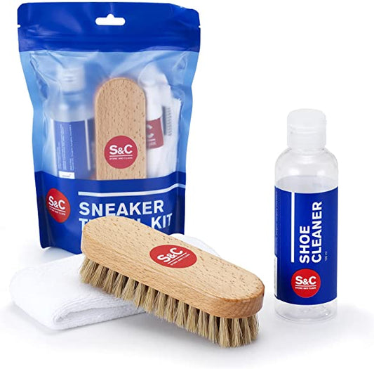 Youngjoy 2 Pieces Dual Sided Sneaker Shoe Cleaner Brush Set Shoes Clean  Brush Ki